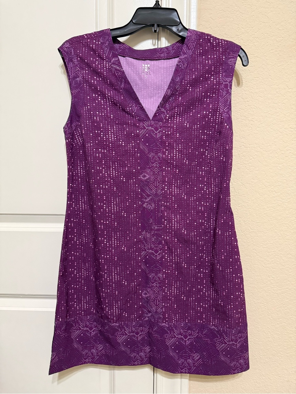 Title Nine Dress Short Purple Stretch Sleeveless Shift Pickleball Activewear